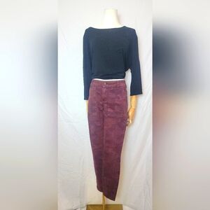 Anthropologie Womens Red Camo Denim Mid Rise Skinny Jeans, Size 25